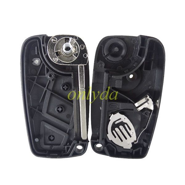 2 button remote key blank black color