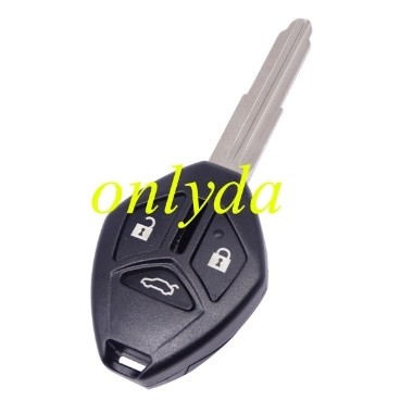 Free shipping Mitsubishi remote key shell with 3 button with right blade