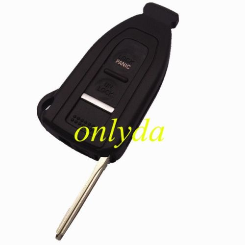 2 button remote key blank with key blade