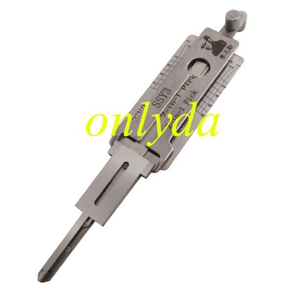 For Lishi Ssangyong SSY3 2 In 1 tool
