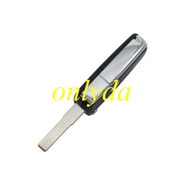 For Fiat 1 button filp down remote key blank with flat blade