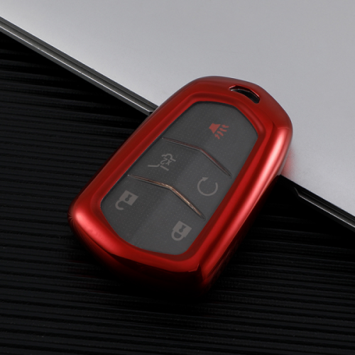 forCadillac TPU protective key case black or red color, please choose