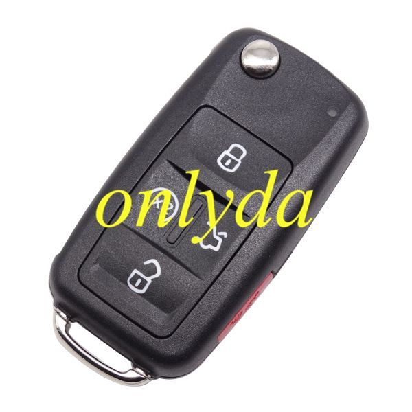 For VW 4+1 button remote key shell