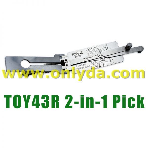For Lishi Subaru TOY43R 2 in 1 tool