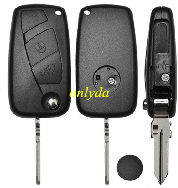 2 button remote key blank black one with GT15R blade