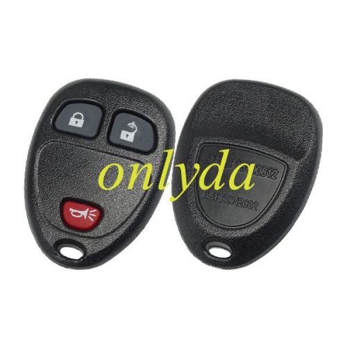 For GM 2+1 button remote key blank with battery clamp place
