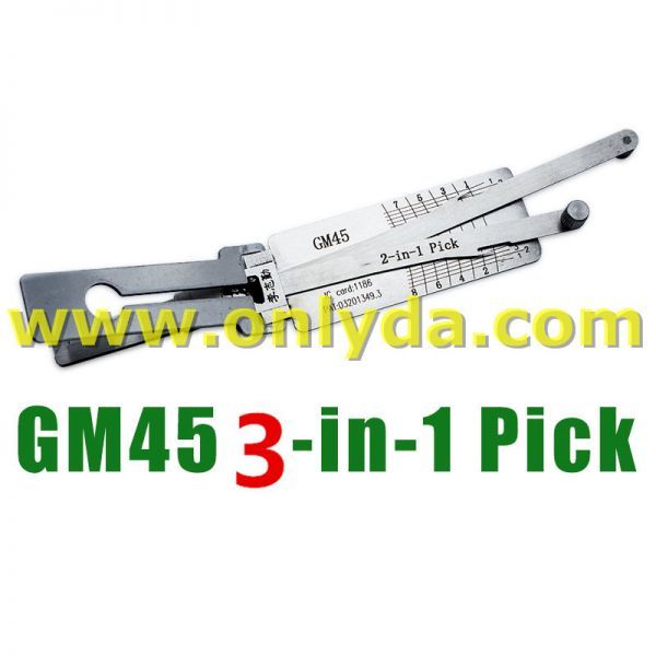 For Lishi GM45 3 in 1 tool