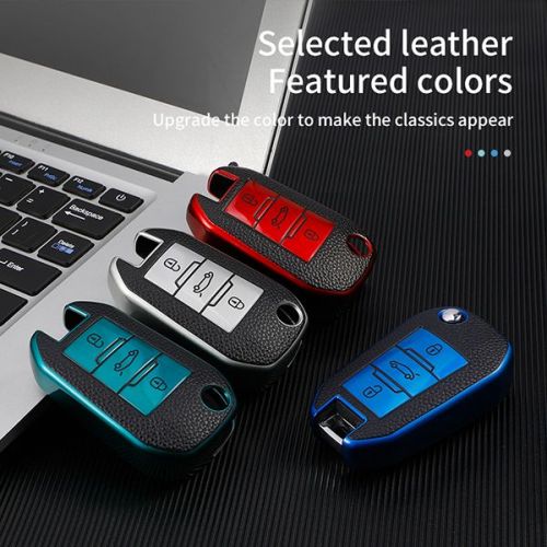 Citroen 3 button TPU protective key case ,please choose the color