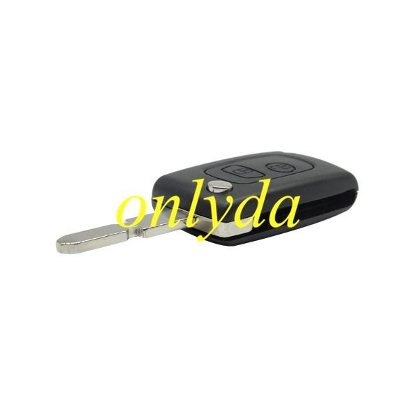 For Peugeot 2 button modified remote key blank with Blade