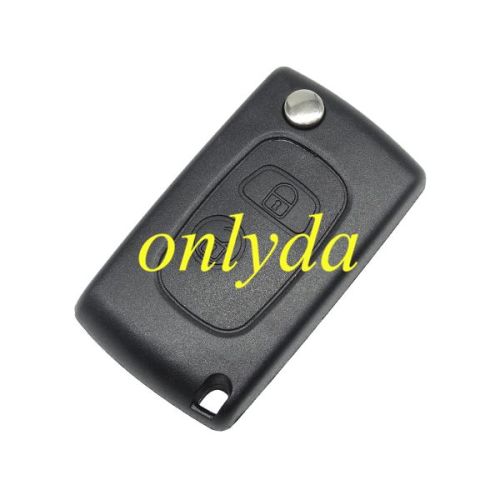 For Peugeot 2 button modified remote key blank with SX9 Blade