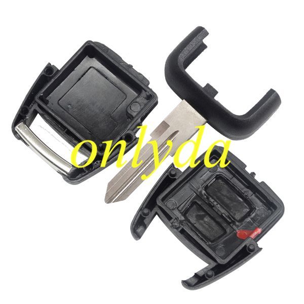 For opel 2 button remote key shell with right blade