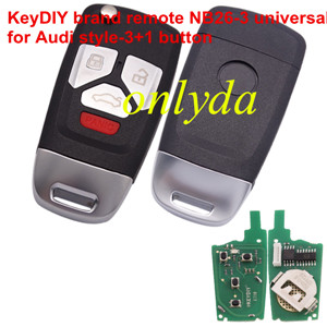 Audi Style 3+1 button keyDIY remote NB26-3+1 universal