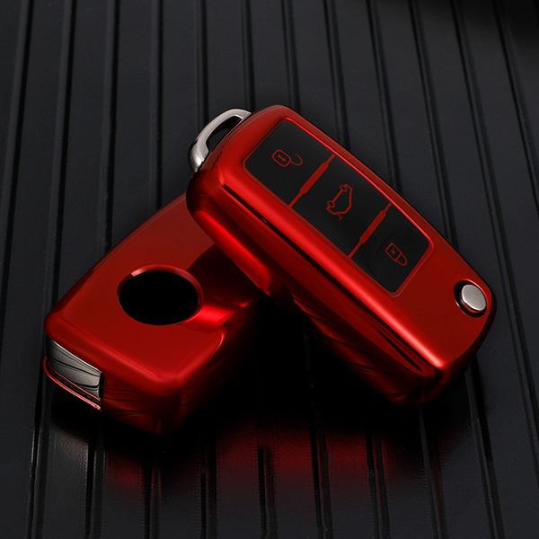 VW 3 button TPU protective key case please choose the color