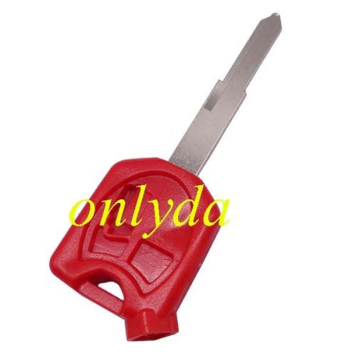 For Honda-Motor bike key blank with left blade（red）with logo