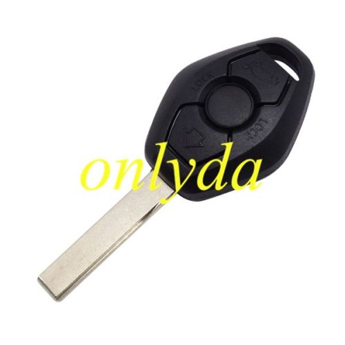 For BMW 3 button remote blank with 2 track (high quality)