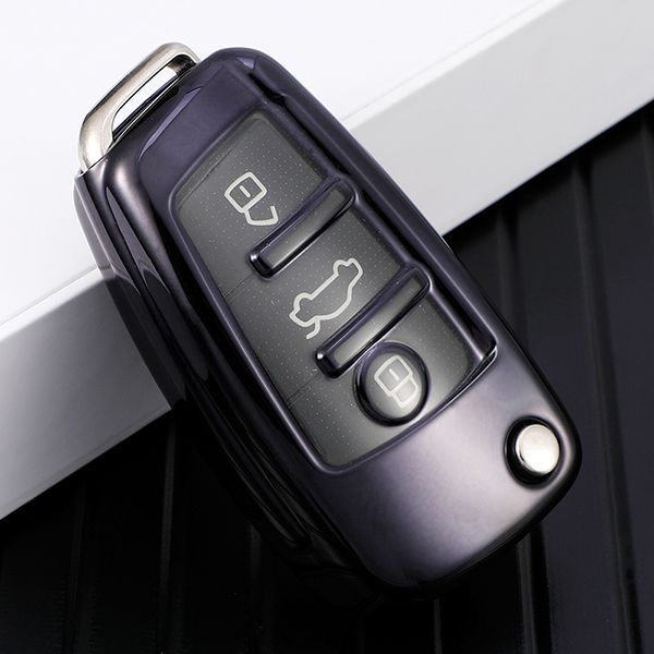 for Audi TPU protective key case black or red color, please choose