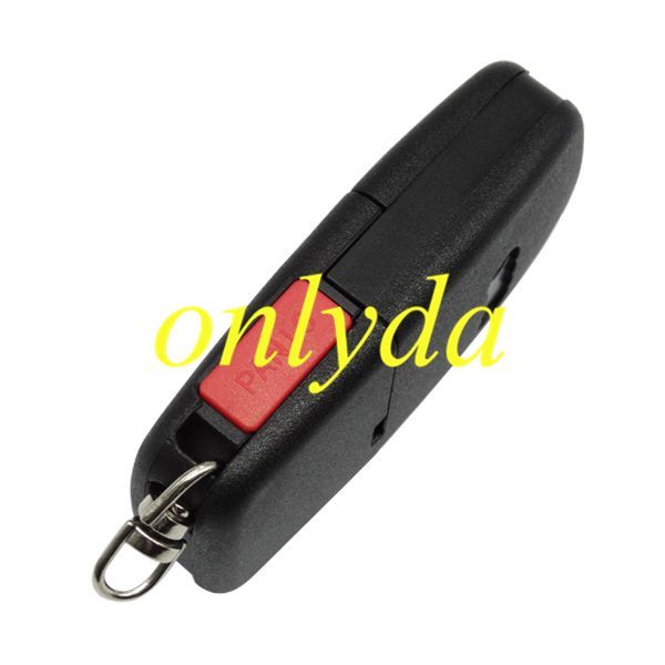 For Audi big battery, 3+1 button remote key blank with panic 2032 model