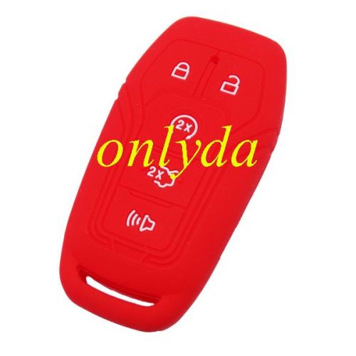 For Ford 4+1 button silicon case