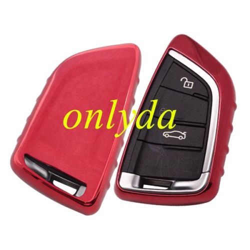 for BMW TPU protective key case black or red color, please choose