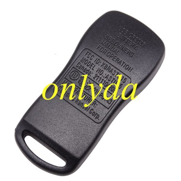 For Nissan 4-Button Remote Shell with Rubber Pad