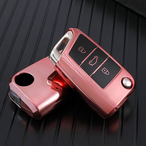 VW 3 button TPU protective key case please choose the color