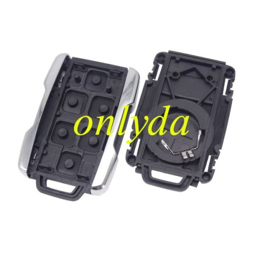 For Chevrolet black 4 button remote key shell, the side part is white