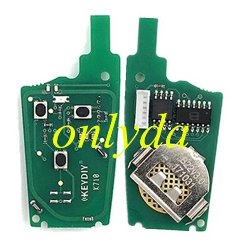 KeyDIY Brand 3 button remote key B22-3