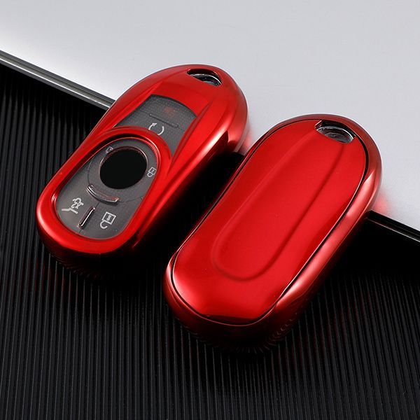 for Buick Chevrolet TPU protective key case black or red color, please choose