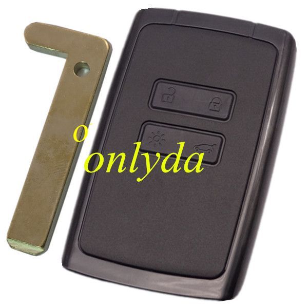 for 4 button remote key case (black) with blade