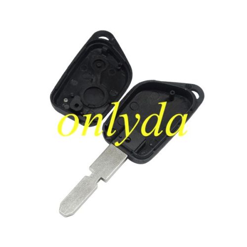 For Peugeot 2 button remote key blank with 4 track blade (without )