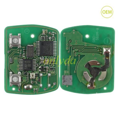 For Mitsubishi 2B remote PCB 313.8 mhz 90% new, PCB only