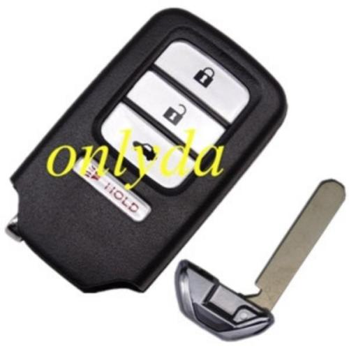 For Honda 3+1 button remote key shell with blade