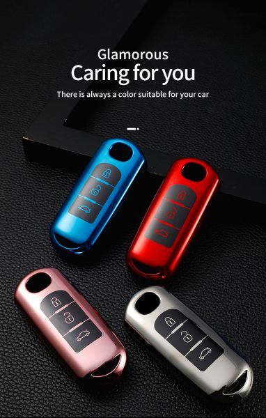 Mazda 3 button TPU protective key case please choose the color