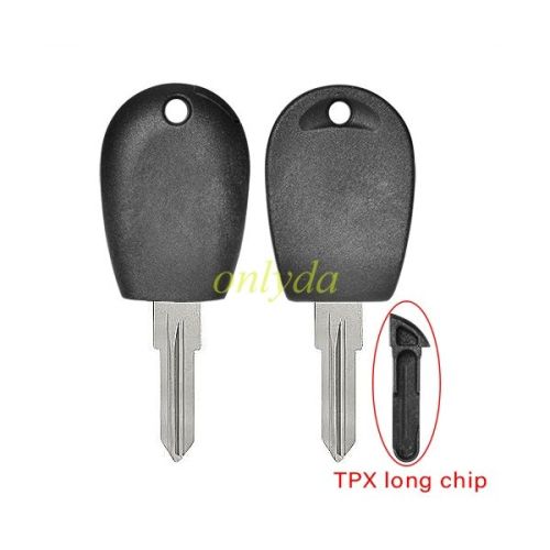 For Alfa transponder key blank （black color) with GT15R blade (can put TPX long chip）