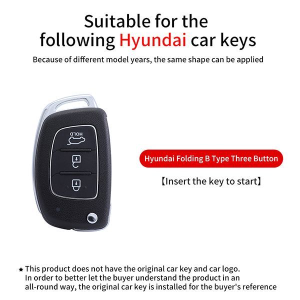 Hyundai IX25 IX35 3 button TPU protective key case,please choose the color