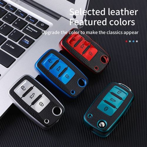 VW 3 button TPU protective key case please choose the color