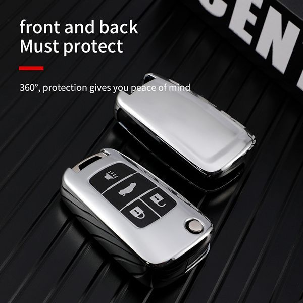 Chevrolet 4 button TPU protective key case, please choose the color