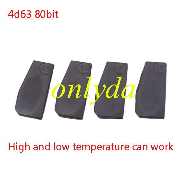 Aftermarket Transponder chip 4D63(T17) 80 BIT Ceramic for FORD Carbon Chip