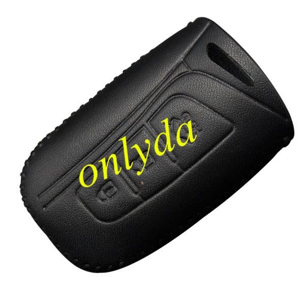Hyundai 3 button key leather case for new SANTAFE.