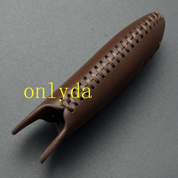 For Nissan 3 button cowhide leather case for Nissan SYLPHY,QASHQAI,TEANA,TIIDA,Brown Color