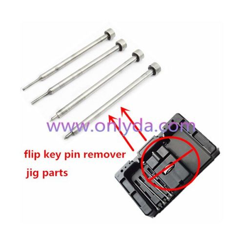 Flip key pin remover jig parts