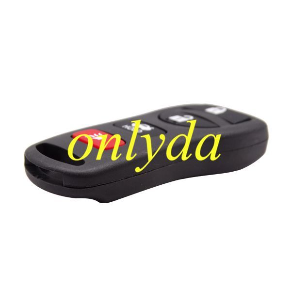 For Nissan 4-Button Remote Shell with Rubber Pad
