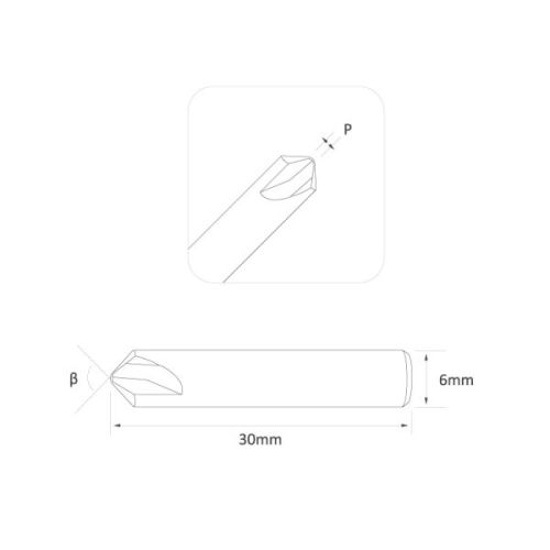 （01TM，φ1.0x6.5xD4x90°x21）SILCA FUTURA