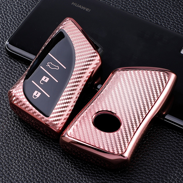 Lexus 3 button TPU protective key case rondomly shipping ,transparent button or Black button in the front shell , please choose the color