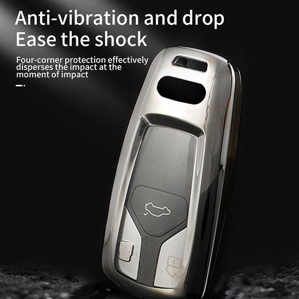 Audi TPU 3button TPU protective key case,please choose the color