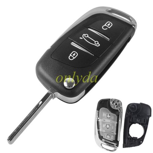 For Peugeot 408 3 buttion key blank with HU83 blade