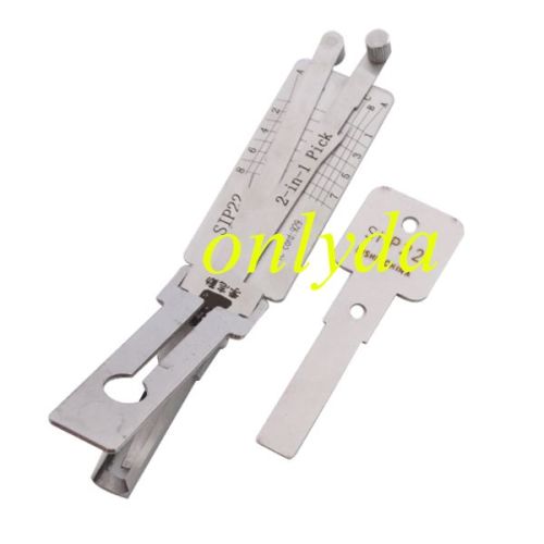 For Lishi Fiat SIP22 2 in 1 tool