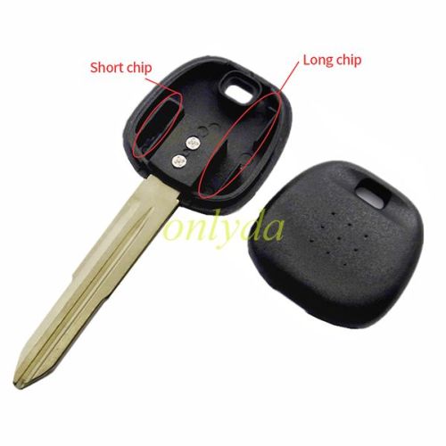 transponder key blank Toy41 blade without logo with carbon chip part