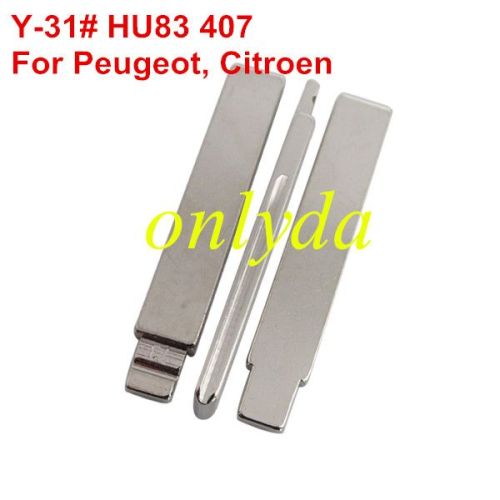 KEYDIY brand key blade Y-31# HU83 407 for Peugeot Citroen