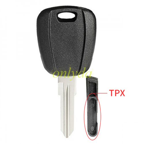 The transponder key blank with GT15R blade (can put TPX long chip and Ceramic chip) black color is black